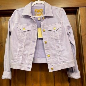 Michael Kors Jean Jacket- Pale Lavender, Size Medium